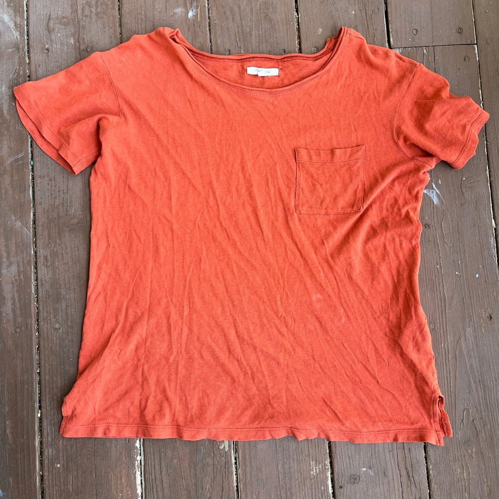 Madewell Burnt Orange Short Sleeve Tee